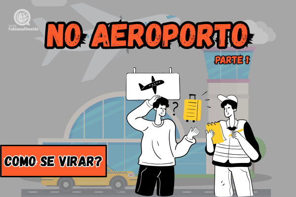No aeroporto - Guichê